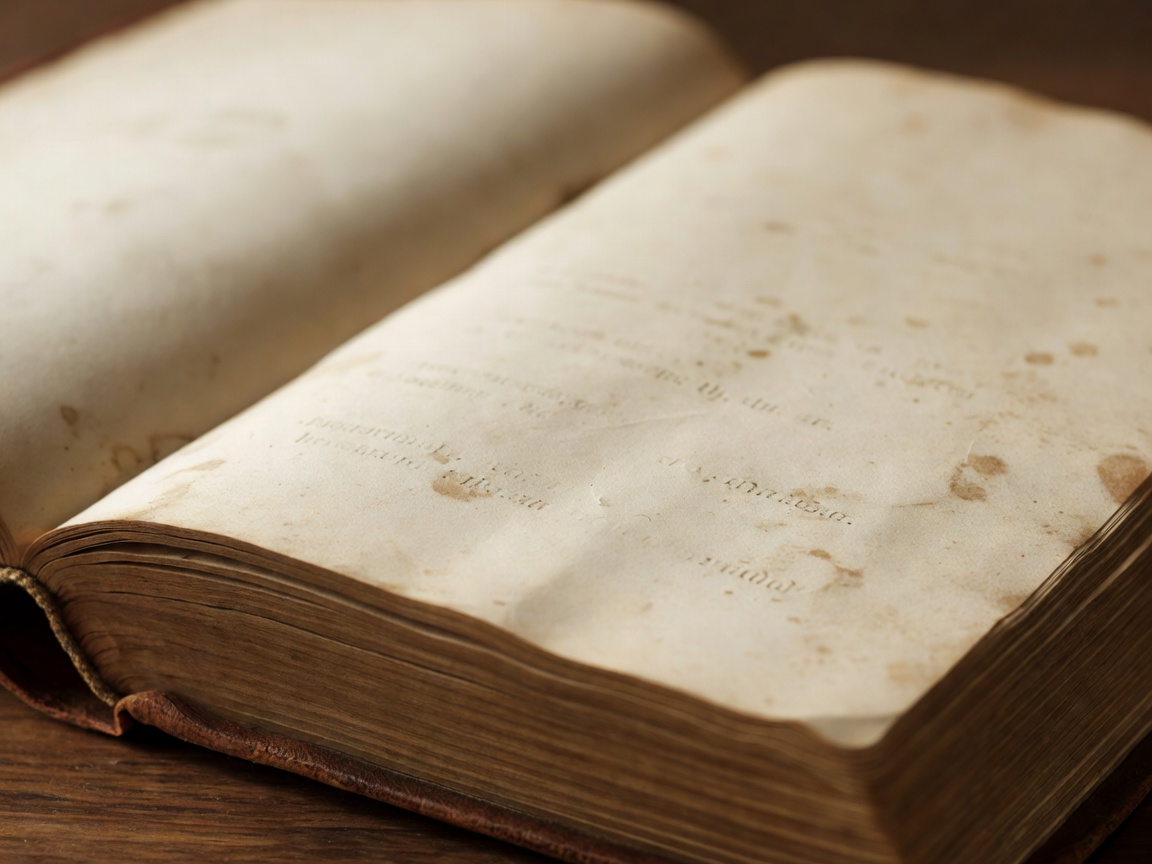 Close-up of vintage printed pages in an antique book