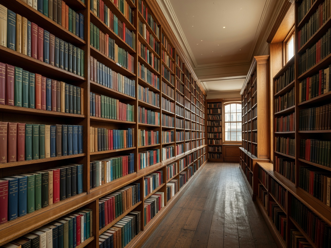 Tall wooden bookcases filled with classics in Daunt Books Marylebone